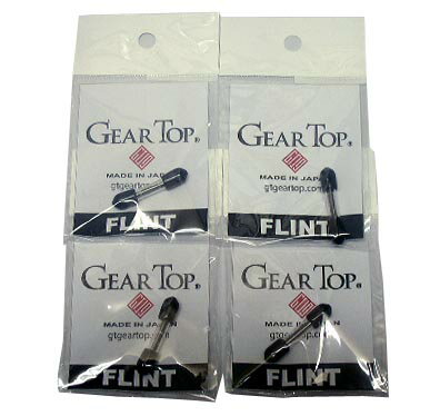 送料120円〜GEAR TOP(ギアトップ)専用 純正フリント(着火石)4枚セット(5粒x4 20粒)