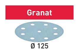 フェスツールサンドペーパー Granat D125 50枚 粒度P800〜P1500 各種 型番497179〜497182