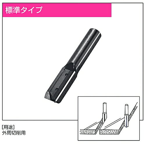 【兼房】エース 替刃式 ストレートビット 標準ビット12軸×12刃径×85全長×30刃長 ベアリングガイド付