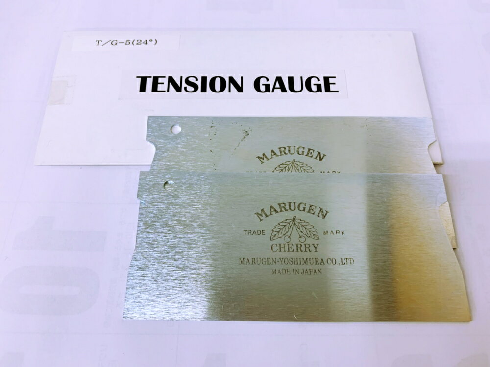 帯鋸 5インチ用（24°） テンションゲージ 2枚組