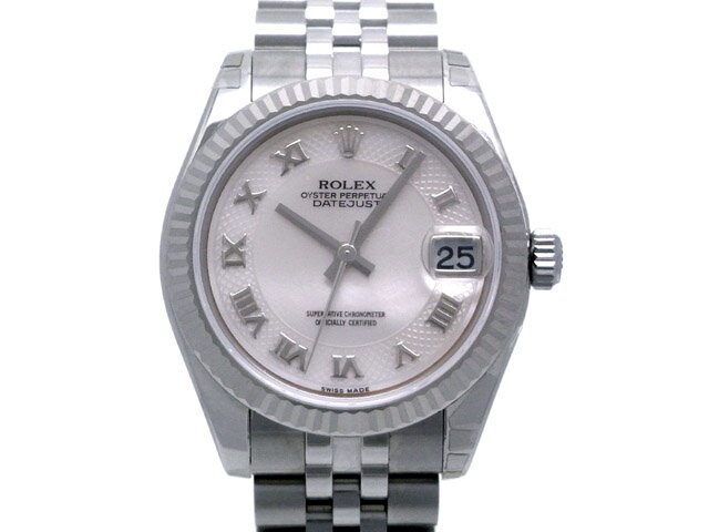 ROLEX ロレックス オイスター パーペチュアル デイトジャスト 178274NRD D番 2005年製 ピンク シェル デコレーション ダイヤル 文字盤 自動巻 オートマチック 31mm SS ステンレススチール WG ホワイトゴールド ボーイズ コンビ【大黒屋質店出品】【中古】【送料無料】