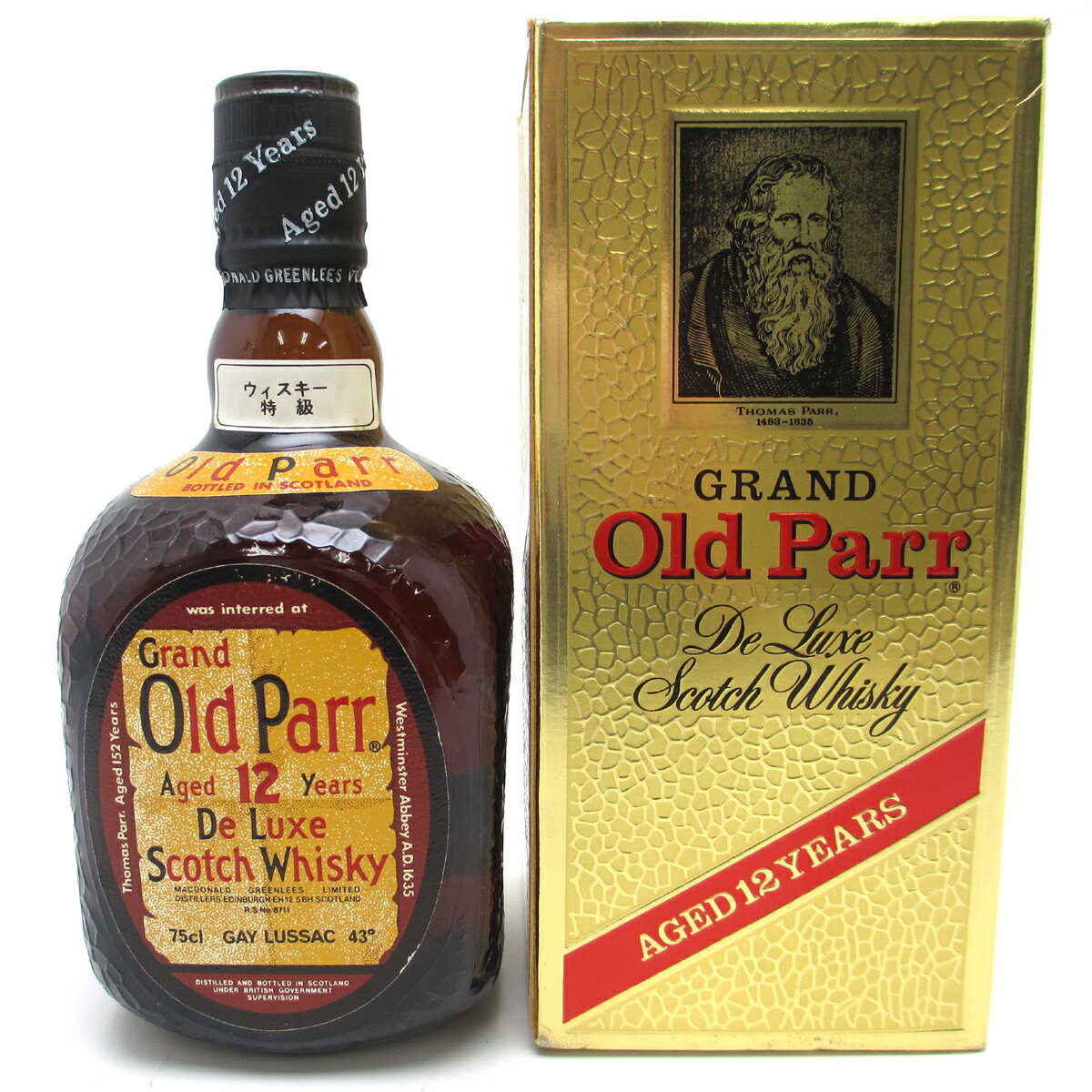 【ジャックスローン分割24回まで無金利】【飯能本店】 オールドパー OldParr ウイスキー 12年 750ml SH0035【新品・未開封】