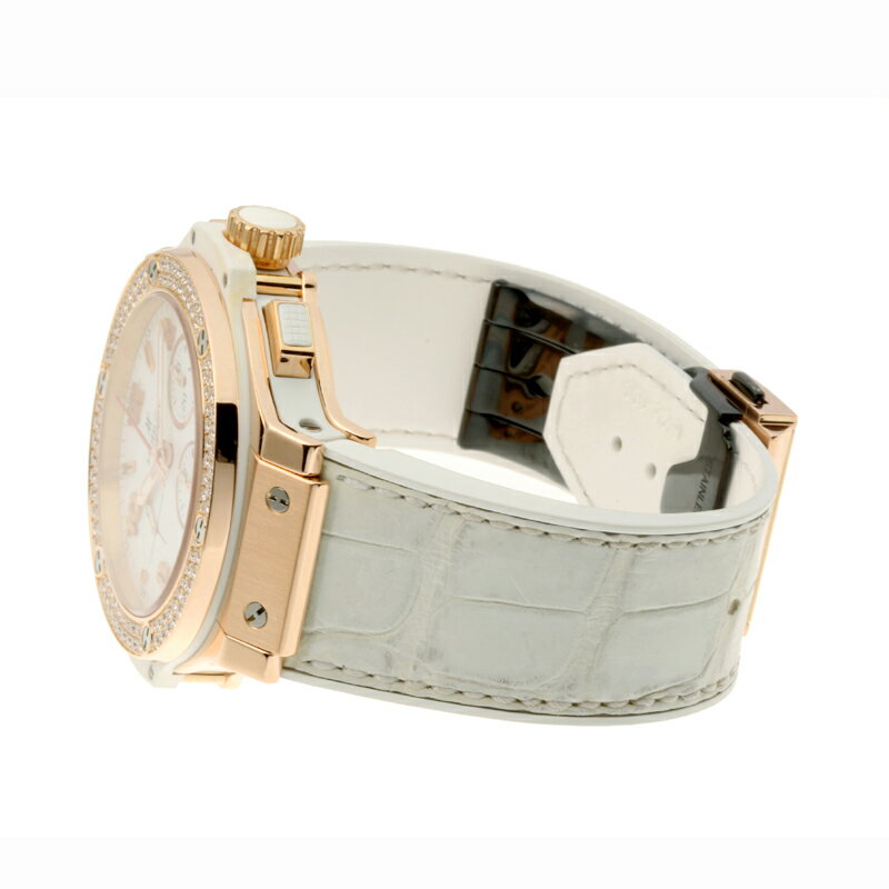 【銀座店】 ウブロ ビッグバン ポルトチェルボ ベゼルダイヤモンド メンズ 腕時計 301.PE.230.RW.114 セラミック ホワイト文字盤 DH53282【大黒屋質店出品】 【中古】【店頭受取対応商品】