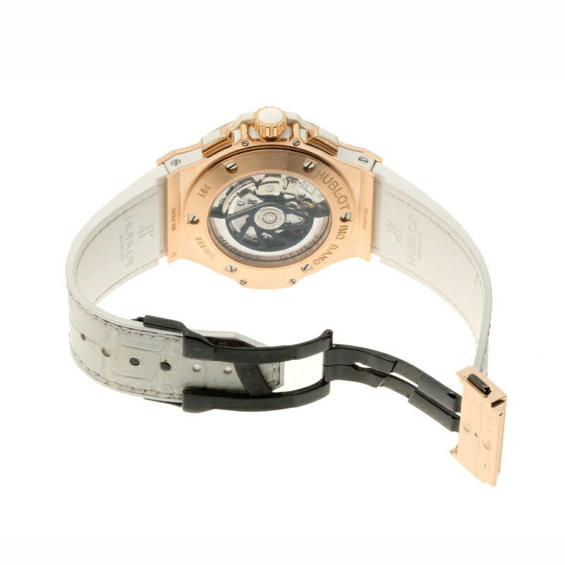 【銀座店】 ウブロ ビッグバン ポルトチェルボ ベゼルダイヤモンド メンズ 腕時計 301.PE.230.RW.114 セラミック ホワイト文字盤 DH53282【大黒屋質店出品】 【中古】【店頭受取対応商品】