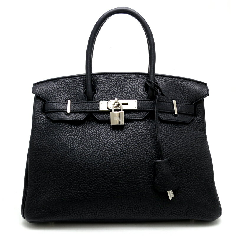 【銀座店】 エルメス バーキン30 レディース ハンドバッグ T刻印 トリヨンクレマンス ノワール ブラック/黒 DH53822【大黒屋質店出品】 【中古】【店頭受取対応商品】