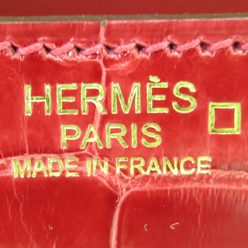 【銀座店】 エルメス コンスタンス24 レディース ショルダーバッグ D刻印 アリゲーター ブレイズ ゴールド金具 DH53970【大黒屋質店出品】 【中古】【送料無料】【店頭受取対応商品】