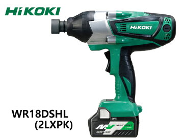 ハイコーキ HiKOKI　18V-36V コードレスインパクトレンチ【WR18DSHL(2LXPK)(L)】 穴あけ・ネジ締め アグレッシブグリーン KH02747【大黒屋質店出品】