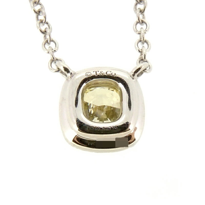 【銀座店】 ティファニー ソレスト 0.21ct イエローダイヤモンド レディース ネックレス Pt950プラチナ DH54934【大黒屋質店出品】 【中古】【送料無料】【店頭受取対応商品】
