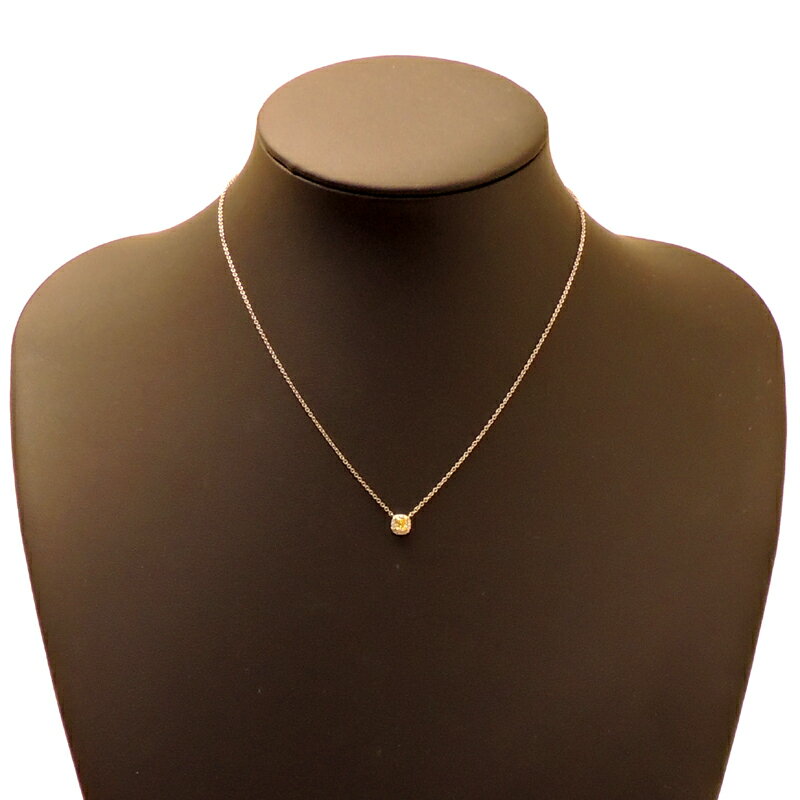 【銀座店】 ティファニー ソレスト 0.21ct イエローダイヤモンド レディース ネックレス Pt950プラチナ DH54934【大黒屋質店出品】 【中古】【送料無料】【店頭受取対応商品】