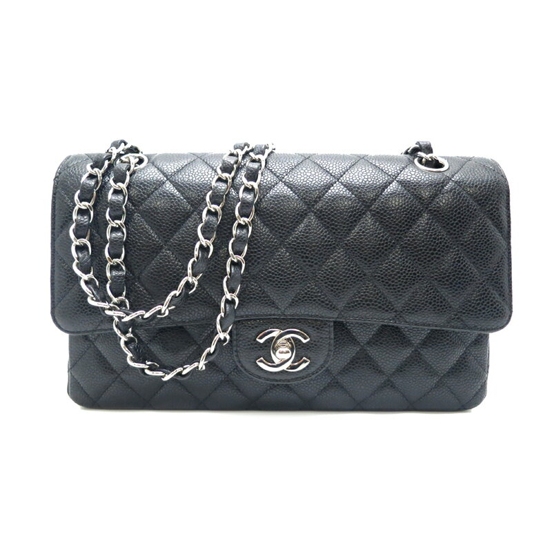 【銀座店】 シャネル マトラッセ　チェーンショルダーバッグ レディース ショルダーバッグ A01112 Y01588 キャビアスキン ブラック（黒/ノワール） DH55532【大黒屋質店出品】 【中古】【送料無料】【店頭受取対応商品】