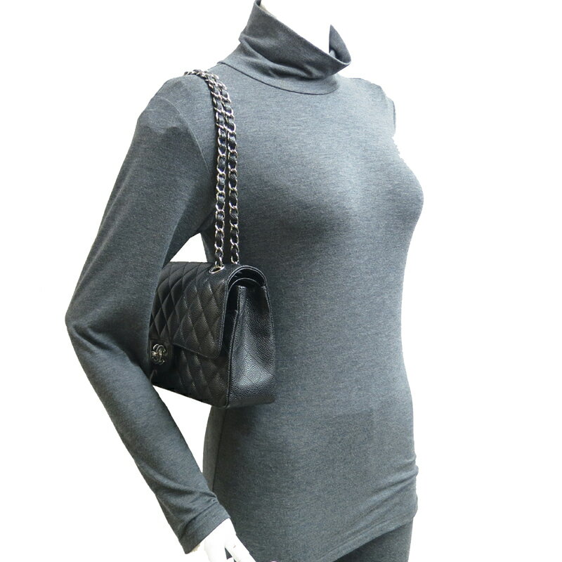 【銀座店】 シャネル マトラッセ　チェーンショルダーバッグ レディース ショルダーバッグ A01112 Y01588 キャビアスキン ブラック（黒/ノワール） DH55532【大黒屋質店出品】 【中古】【送料無料】【店頭受取対応商品】