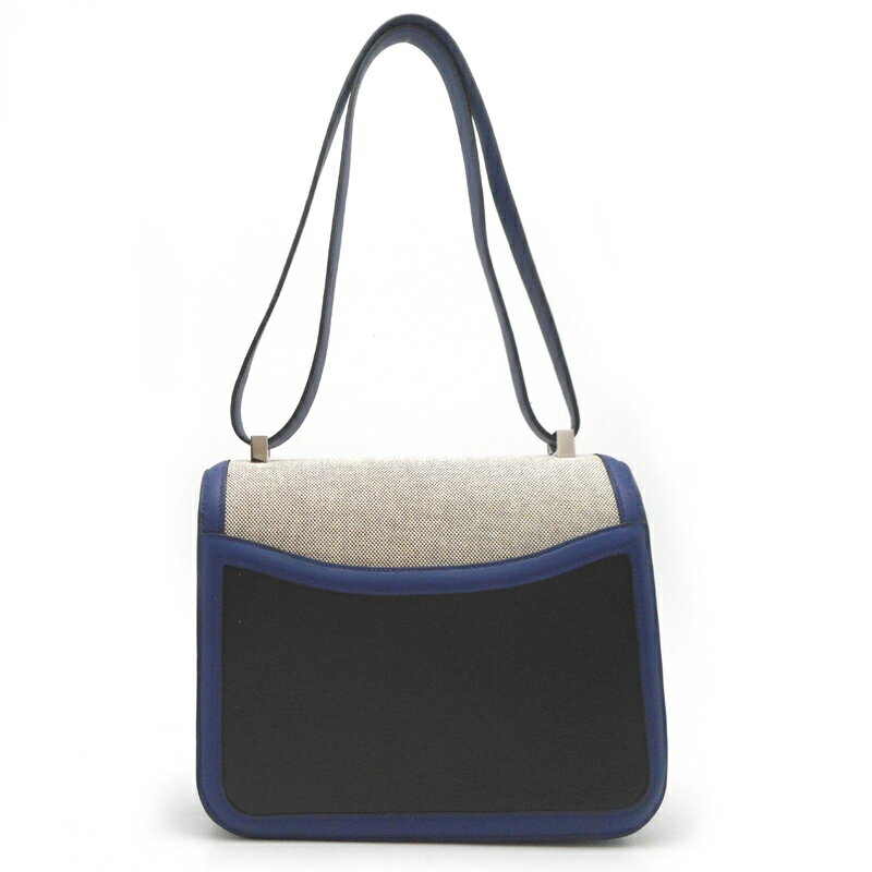 【銀座店】 エルメス コンスタンス24 D刻印 2019年製 レディース ショルダーバッグ ヴォースイフト/トワルアッシュ/グランアッシュ ディープブルー DH55735【大黒屋質店出品】 【中古】【送料無料】【店頭受取対応商品】