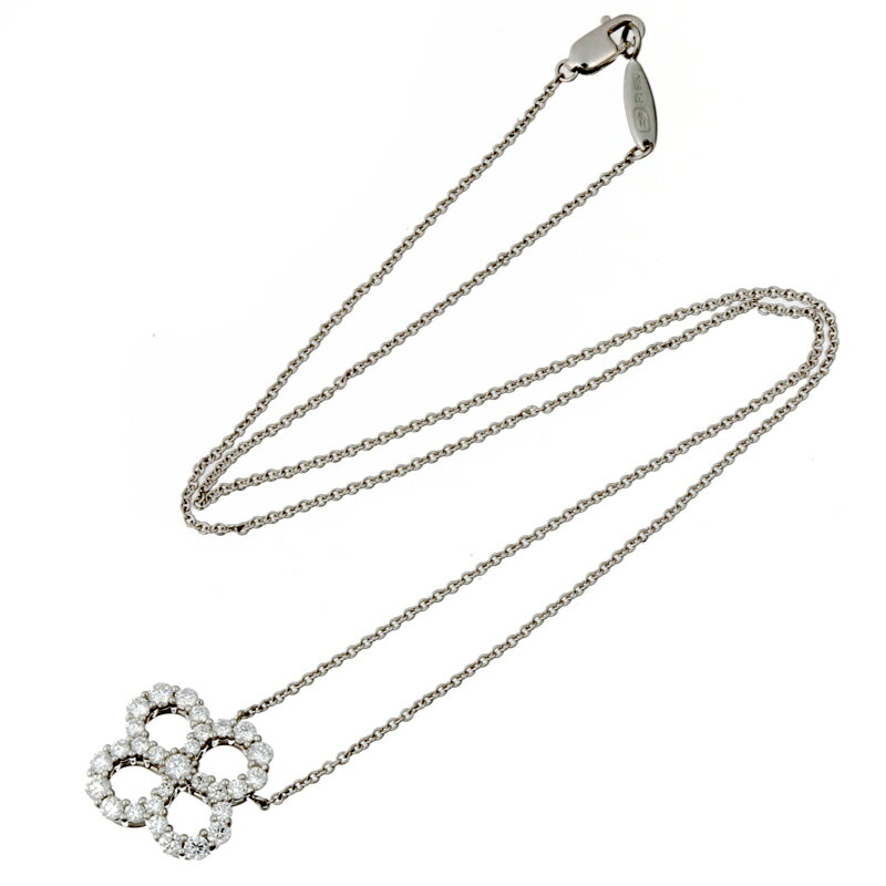 【銀座店】 ハリーウィンストン ループ バイ HW オープン ダイヤモンド スモール レディース ネックレス PEDPRDSML40 Pt950プラチナ シルバー DH55905【大黒屋質店出品】 【中古】【送料無料】【店頭受取対応商品】