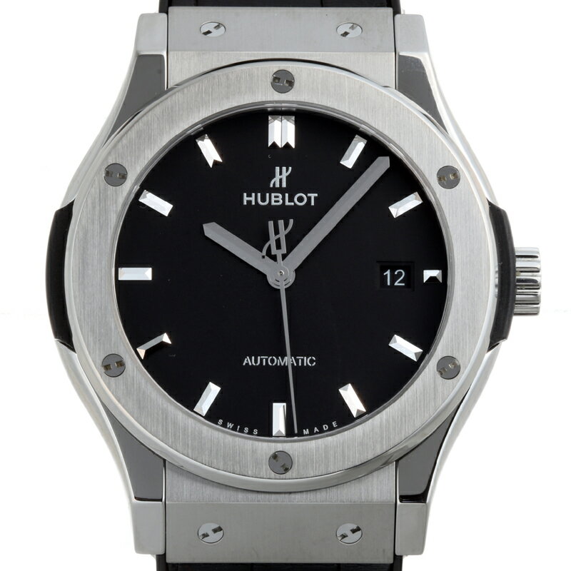 【飯能本店】 ウブロ クラシック フュージョン チタニウム  メンズ 腕時計 542.NX.1171.LR チタン ブラック文字盤 DH56547【大黒屋質店出品】 【中古】【送料無料】【店頭受取対応商品】