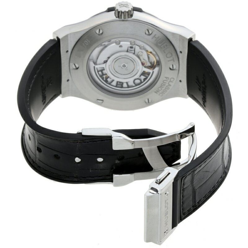 【飯能本店】 ウブロ クラシック フュージョン チタニウム  メンズ 腕時計 542.NX.1171.LR チタン ブラック文字盤 DH56547【大黒屋質店出品】 【中古】【送料無料】【店頭受取対応商品】