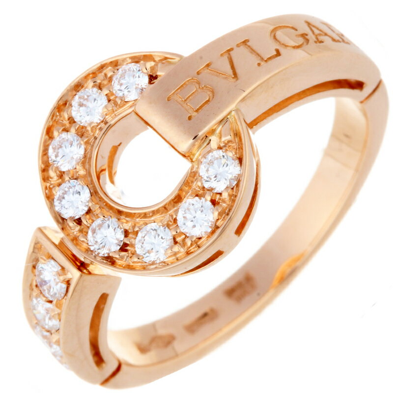 【銀座店】 ブルガリ ブルガリブルガリ ダイヤモンド レディース リング・指輪 346208 K18ピンクゴールド 8号 ゴールド DH56774【大黒屋質店出品】 【中古】【送料無料】【店頭受取対応商品】