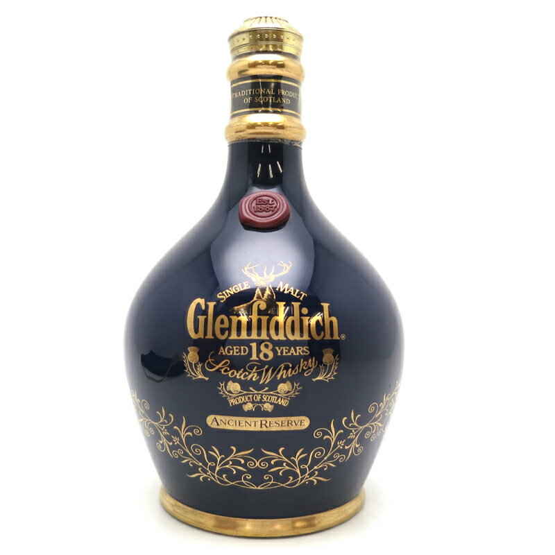 ［飯能本店］ グレンフィディック Glenfiddich ウイスキー 18年 陶器 700ml SH0362【新品・未開封】