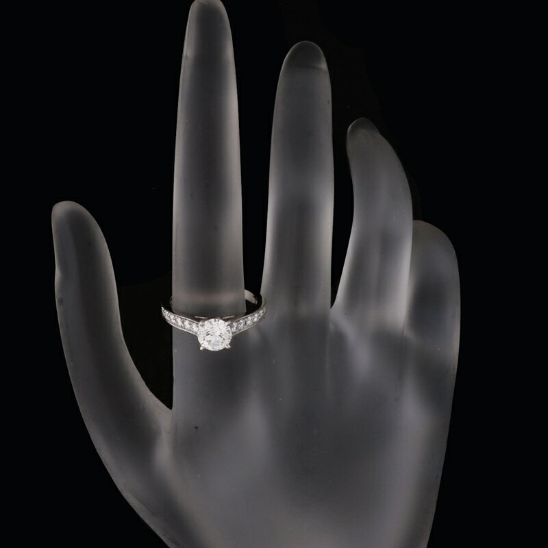 【飯能本店】 カルティエ 1895 ソリテール 0.82ct ダイヤモンド #49 レディース リング・指輪 Pt950プラチナ 9号 シルバー DH57408【大黒屋質店出品】 【中古】【送料無料】【店頭受取対応商品】