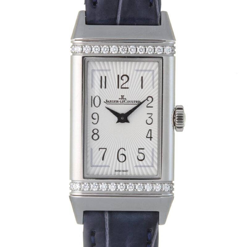 【飯能本店】 ジャガー ルクルト レベルソ ワン ベゼル ダイヤモンド レディース 腕時計 Q3288420 (201.8.47) ステンレススチール シルバーアラビアン文字盤 DH57412【大黒屋質店出品】 【中古】【送料無料】【店頭受取対応商品】