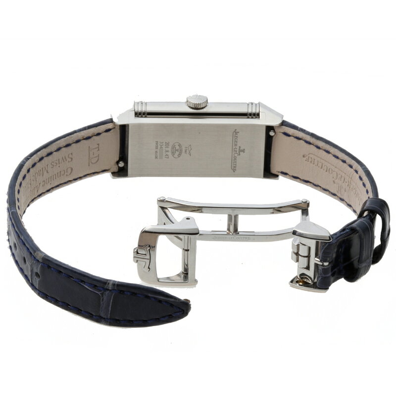 【飯能本店】 ジャガー ルクルト レベルソ ワン ベゼル ダイヤモンド レディース 腕時計 Q3288420 (201.8.47) ステンレススチール シルバーアラビアン文字盤 DH57412【大黒屋質店出品】 【中古】【送料無料】【店頭受取対応商品】