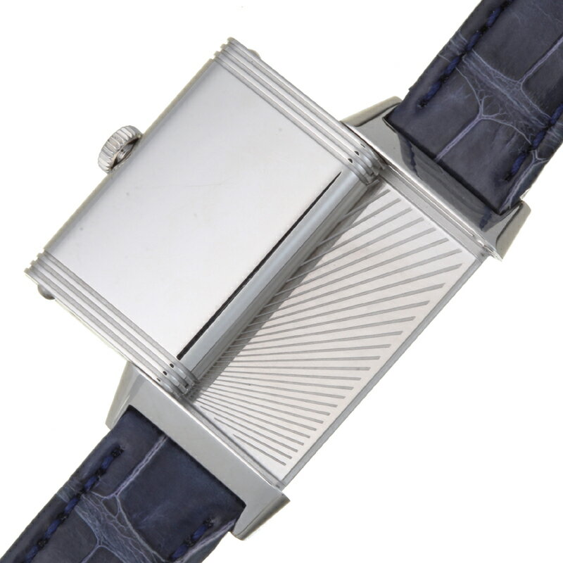 【飯能本店】 ジャガー ルクルト レベルソ ワン ベゼル ダイヤモンド レディース 腕時計 Q3288420 (201.8.47) ステンレススチール シルバーアラビアン文字盤 DH57412【大黒屋質店出品】 【中古】【送料無料】【店頭受取対応商品】