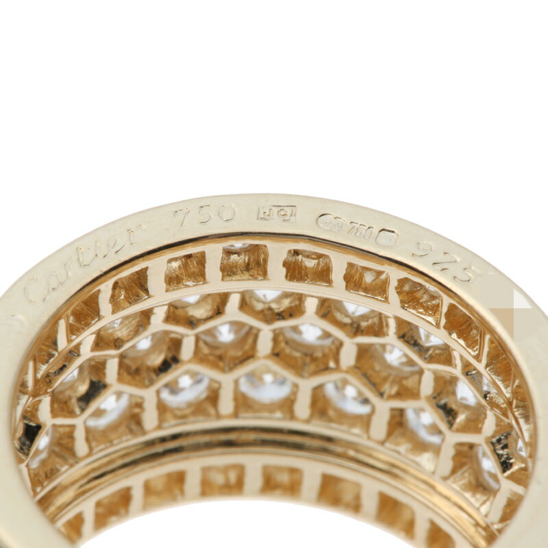【銀座店】 カルティエ ニジェリア ダイヤモンド #50 レディース リング・指輪 750イエローゴールド 10号 ゴールド DH57569【大黒屋質店出品】 【中古】【送料無料】【店頭受取対応商品】
