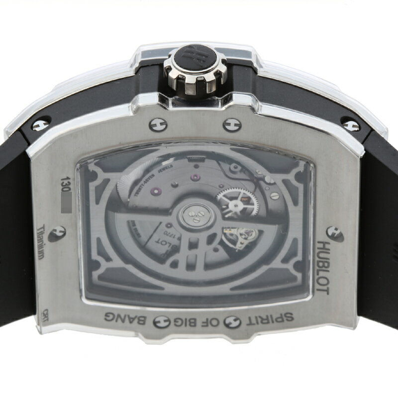【銀座店】 ウブロ スピリット オブ ビッグバン ムーンフェイズ チタニウム メンズ 腕時計 647.NX.1137.RX チタン スケルトン文字盤 DH58397【大黒屋質店出品】 【中古】【送料無料】【店頭受取対応商品】