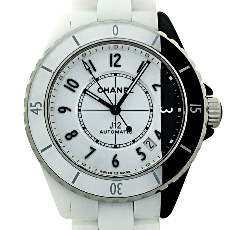 【プライスダウン】【銀座店】 シャネル J12 パラドックス メンズ 腕時計 H6515 セラミック ホワイトxブラックアラビアン文字盤 DH61262【大黒屋質店出品】 【中古】【送料無料】【店頭受取対応商品】
