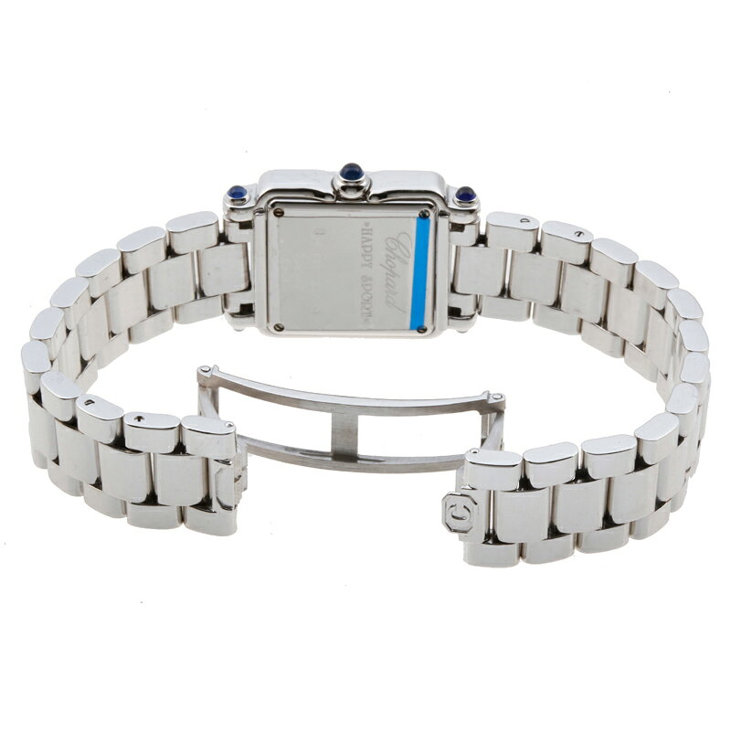 【銀座店】ショパールハッピースポーツスクエアダイヤモンドレディース腕時計27/6851-21/11750ホワイトゴールドローマン文字盤DH61898【大黒屋質店出品】【中古】【送料無料】【店頭受取対応商品】