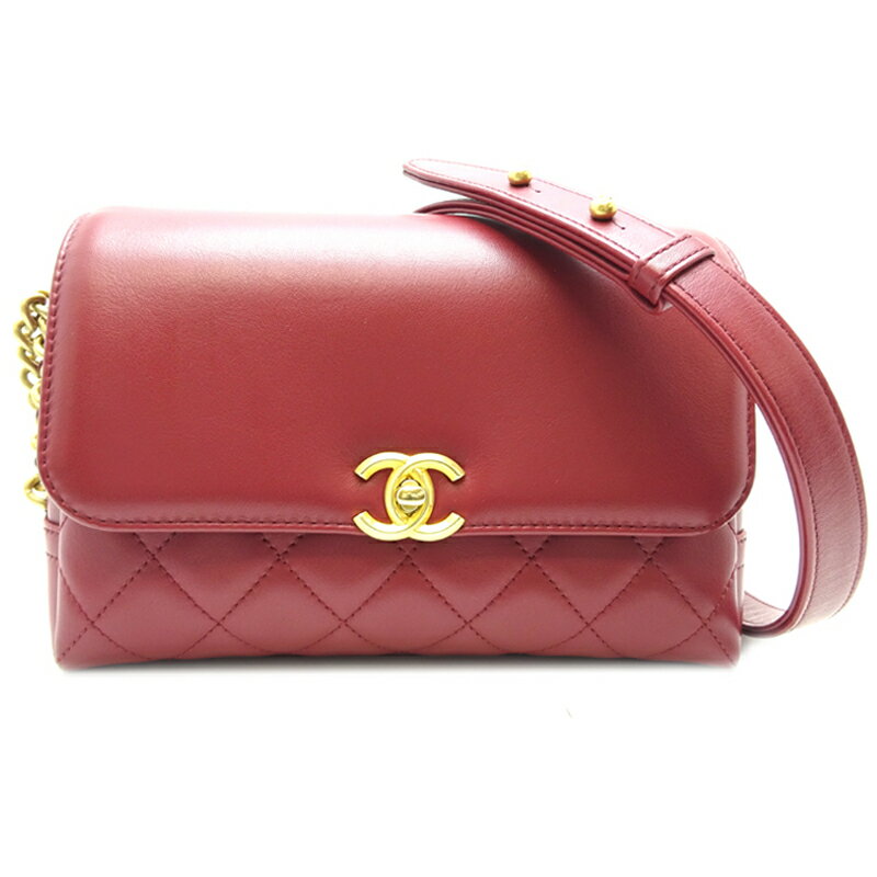 【銀座店】 シャネル マトラッセ チェーンショルダー レディース ショルダーバッグ カーフ ボルドー DH63190【大黒屋質店出品】 【中古】【送料無料】【店頭受取対応商品】