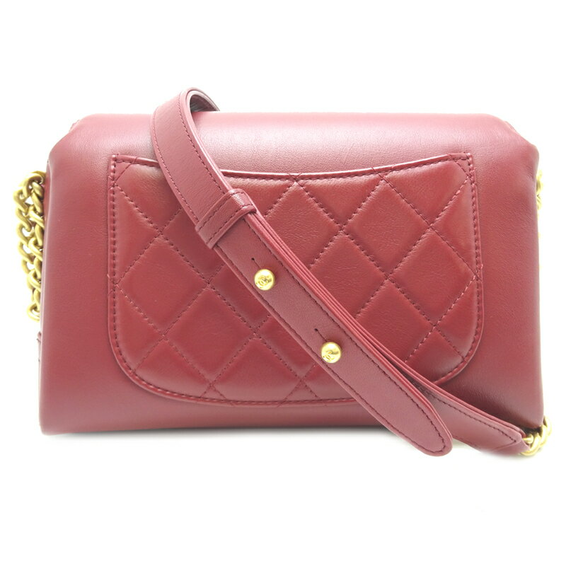 【銀座店】 シャネル マトラッセ チェーンショルダー レディース ショルダーバッグ カーフ ボルドー DH63190【大黒屋質店出品】 【中古】【送料無料】【店頭受取対応商品】