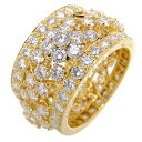 【銀座店】 ヴァンクリーフ&アーペル 750YG 5.66ct スノーフレイク バンド ダイヤモンド レディース リング・指輪 750イエローゴールド 14号 ...