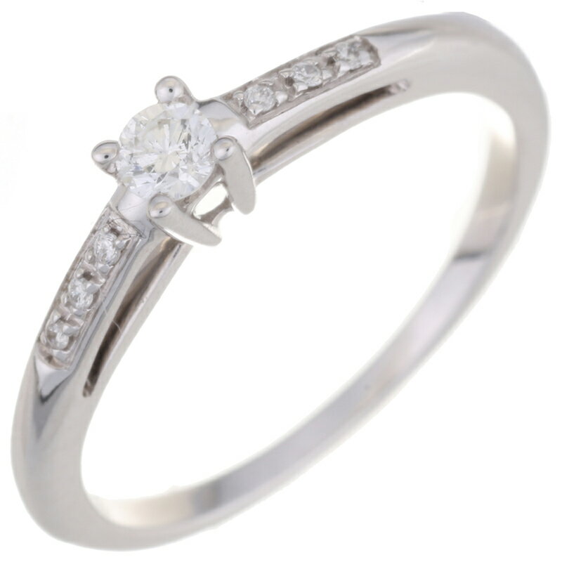 【飯能本店】 モーブッサン テュエルセルドゥマヴィ＃9.5 レディース リング・指輪 750ホワイトゴールド 9.5号 ホワイト DH65468【大黒屋質店出品】 【中古】【送料無料】【店頭受取対応商品】