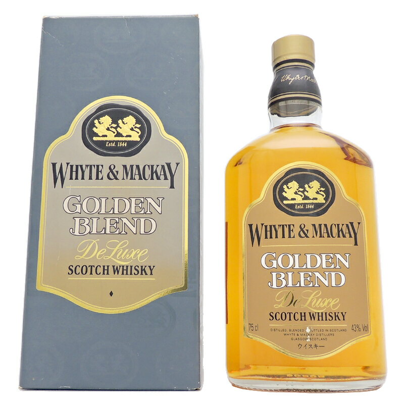 ［飯能本店］ ホワイト＆マッカイ WHYTE&MACKAY ウイスキー ゴールデンブレンド 750ml SH0723【新品・未開封】