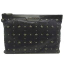【飯能本店】 ジミーチュウ スタースタッズ クラッチバッグ レディース・メンズ クラッチバッグ レザー ネイビー DH66828【大黒屋質店出品】 【中古】【送料無料】【店頭受取対応商品】(4)