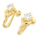 【銀座店】 ノンブランド K18YG 0.27ct ダイヤモンド レディース イヤリング K18イエローゴールド DH69220【大黒屋質店出品】 【中古】【送...