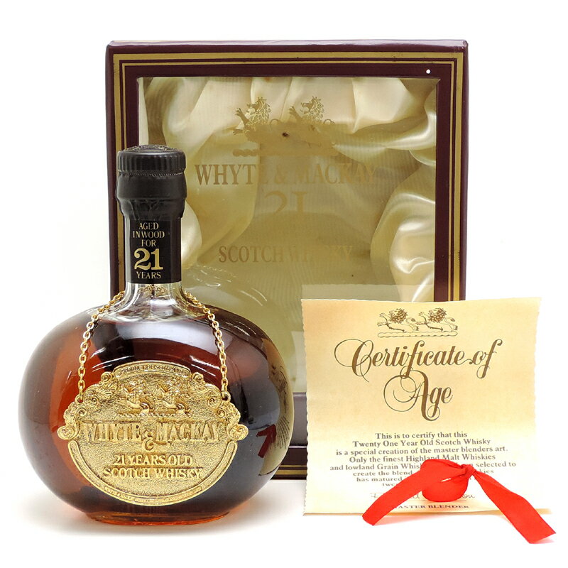 ［飯能本店］ ホワイト＆マッカイ WHYTE&MACKAY ウイスキー 21年 750ml SH0911【新品・未開封】