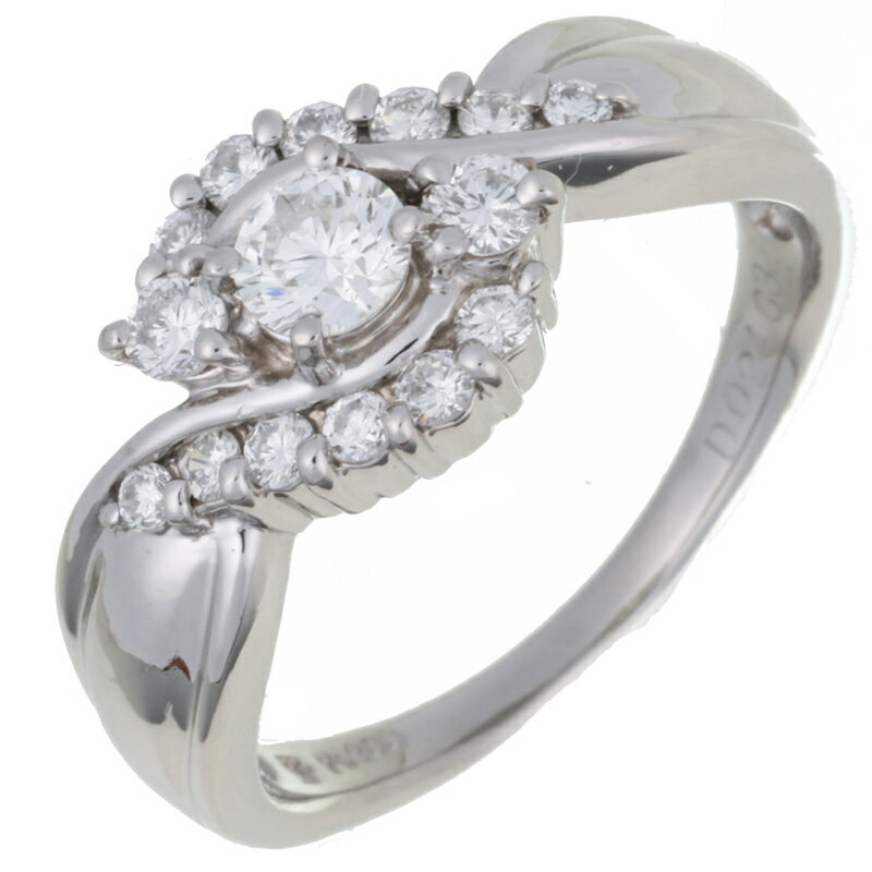 【飯能本店】 ノンブランド 0.24ct 0.32ct ダイヤモンド レディース リング・指輪 Pt900プラチナ 12号 DH72536【大黒屋質店出品】 【中古】【送料無料】【店頭受取対応商品】