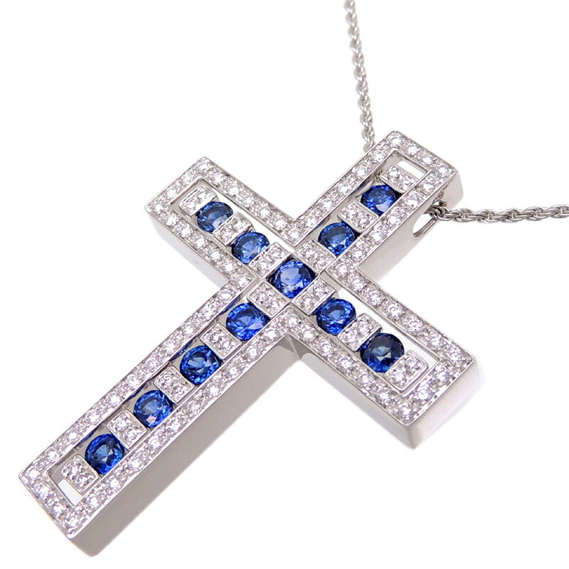 【銀座店】 ダミアーニ サファイア ダイヤモンド ベルエポック レディース ネックレス 750ホワイトゴールド DH76227【大黒屋質店出品】 【中古】【送料無料】【店頭受取対応商品】