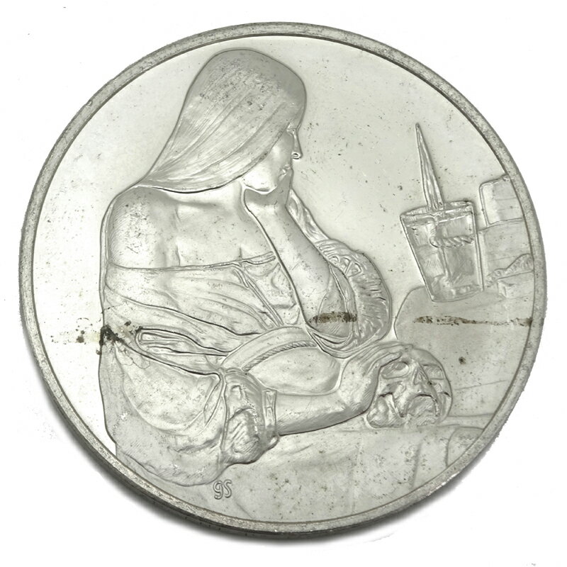  ノンブランド フランスコイン La Veilleuse 1630-1635 GEORGES DE LA TOUR レディース・メンズ コイン 純銀 DH76647 