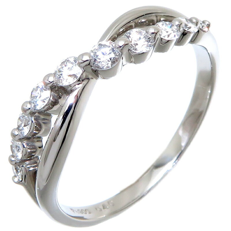 【飯能本店】 ノンブランド Pt900 0.40ct ダイヤモンド レディース・メンズ リング・指輪 Pt900プラチナ 16号 DH79155【大黒屋質店出品】 【中古】【送料無料】【店頭受取対応商品】