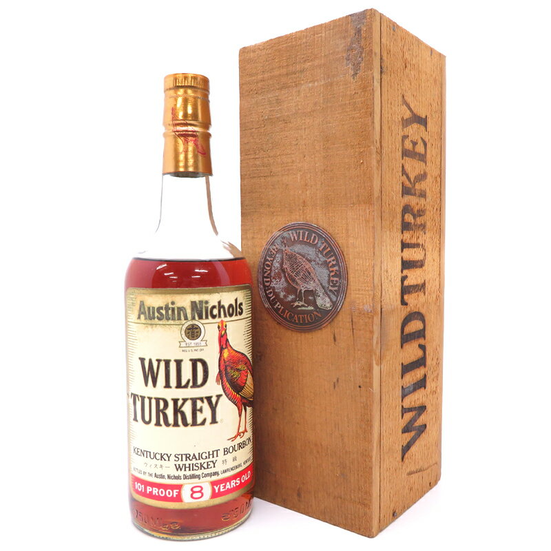 ［飯能本店］ ワイルドターキー Wild Turkey ウイスキー 8年 ※液漏れあり 750ml SH1349【新品・未開封】