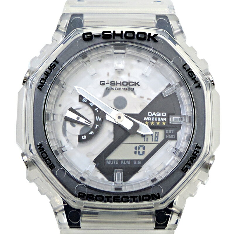 【銀座店】 カシオ G-SHOCK 2100シリーズ 40周年記念モデル クリアリミックス レディース・メンズ 腕時計 GA-2140RX-7AJR DH80649【大黒屋質店出品】 【中古】【送料無料】【店頭受取対応商品】