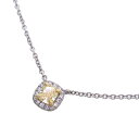 【銀座店】 ティファニー 0.21ct イエローダイヤモンド ソレスト レディース ネックレス Pt950プラチナ DH80862【大黒屋質店出品】 【中古】【...