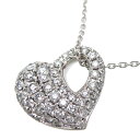 【飯能本店】 ノンブランド K18WG 1.36ct ダイヤモンド ハート レディース ネックレス K18ホワイトゴールド DH83041【大黒屋質店出品】 【中古】【送料無料】【店頭受取対応商品】