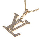 【飯能本店】 ルイ・ヴィトン パンダンティフ LV GM ダイヤモンド レディース・メンズ ネックレス Q93849 750イエローゴールド DH84198【大...