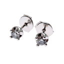【銀座店】 ブルガリ 0.19ct 0.18ct ダイヤモンド コロナ レディース ピアス 348648 750ホワイトゴールド DH84530【大黒屋質店出品】 【中古】【送料無料】【店頭受取対応商品】(4)