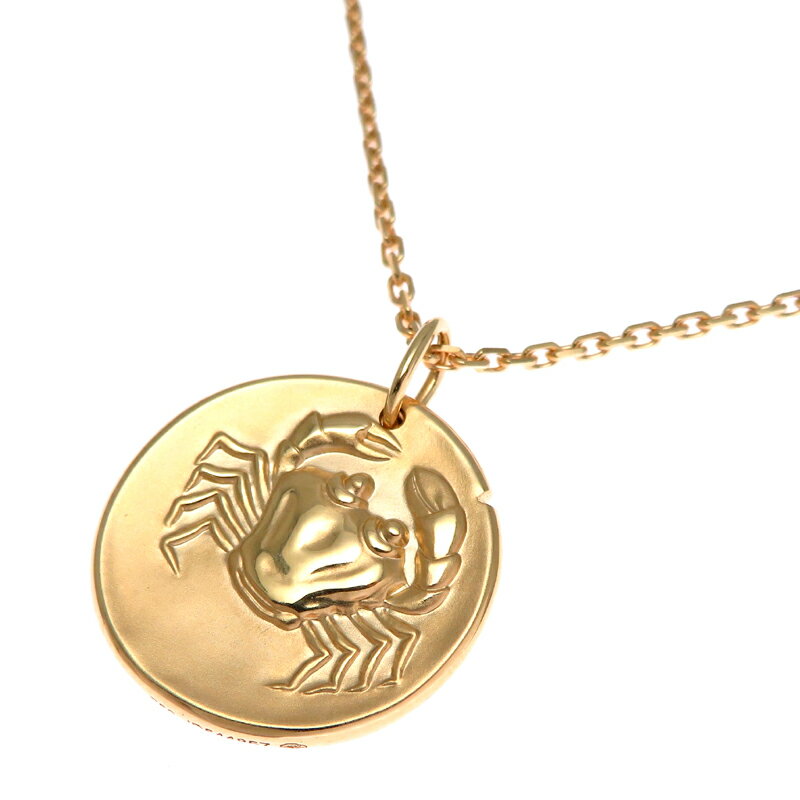 【飯能本店】 ヴァンクリーフ＆アーペル ゾディアック メダル カンクリ 蟹座 レディース ネックレス 750イエローゴールド DH84595【大黒屋質店出品】 【中古】【送料無料】【店頭受取対応商品】のサムネイル