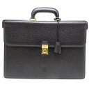 【飯能本店】 ロエベ アナグラム メンズ ビジネスバッグ レザー ブラック系 DH84712【大黒屋質店出品】 【中古】【送料無料】【店頭受取対応商品】
