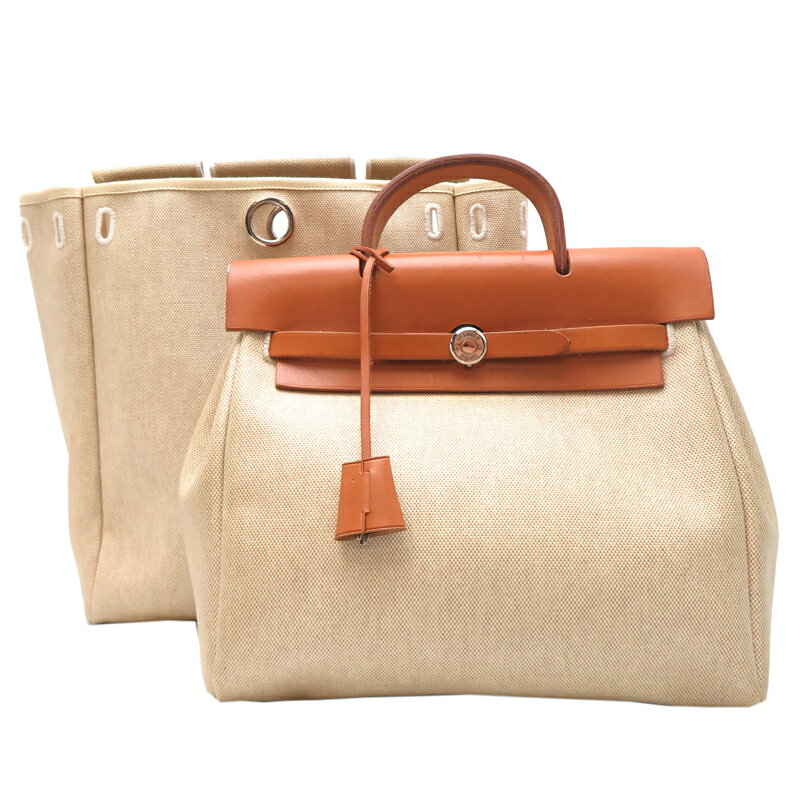 【銀座店】 エルメス E刻印2001年製 エールバック アド PM レディース リュック・デイパック レザー ナチュラル（ブラウン系） DH85694【大黒屋質店出品】 【中古】【送料無料】【店頭受取対応商品】のサムネイル